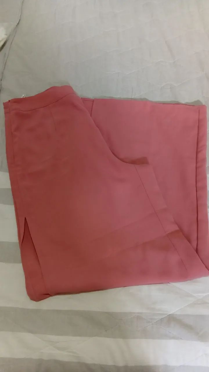 Calça Pantalona "Rosa Goiaba " SHEIN 