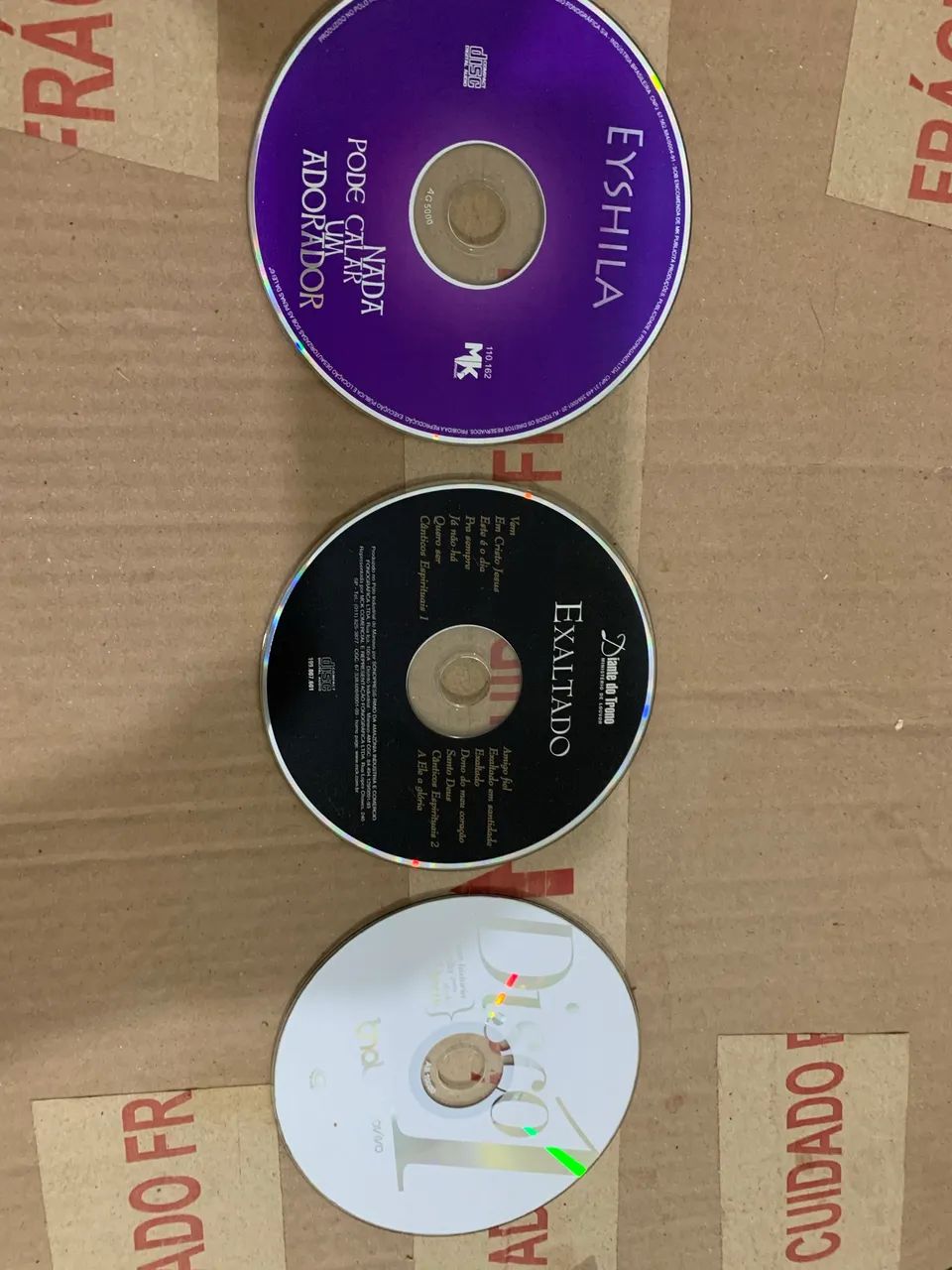 Kit 3 CDs (sem capa) cantores evangélicos. Preço do kit 
