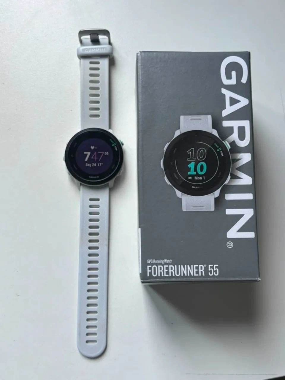 Relógio Garmin Forerunner 55 Branco - Foto 2