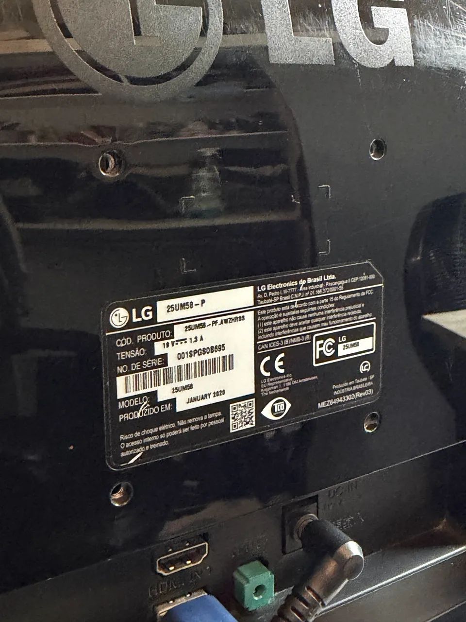 Monitor 25um58g-p Gamer Ultrawide 75hz 25 Pol Fhd 1ms Mbr Preto 127/220v - Foto 4