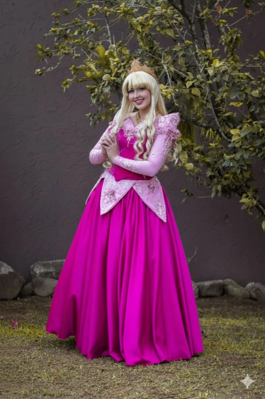 Figurino Aurora princesa 