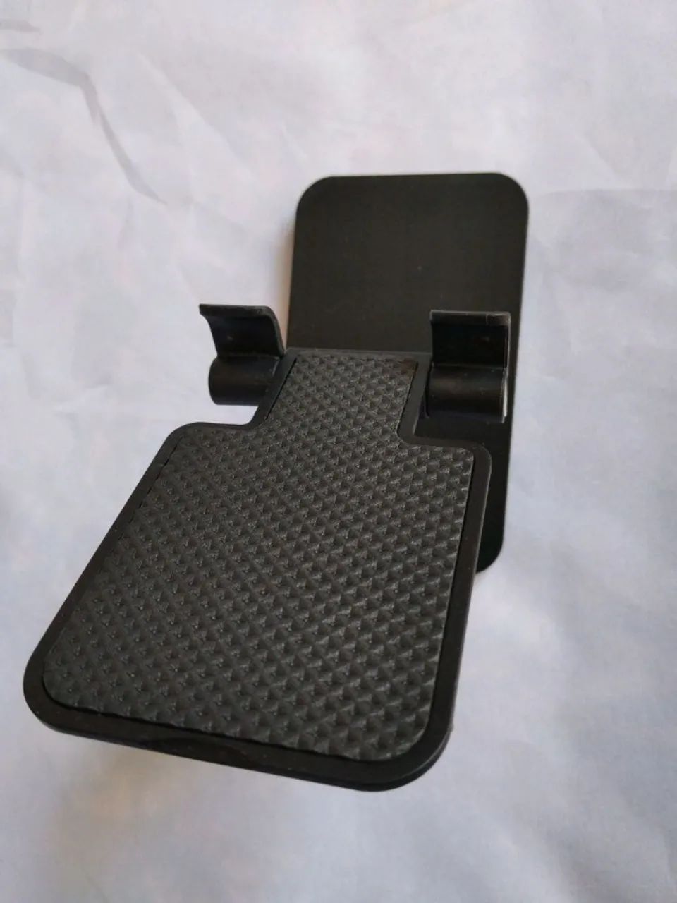 suporte de celular de mesa dobrável preto - Foto 4