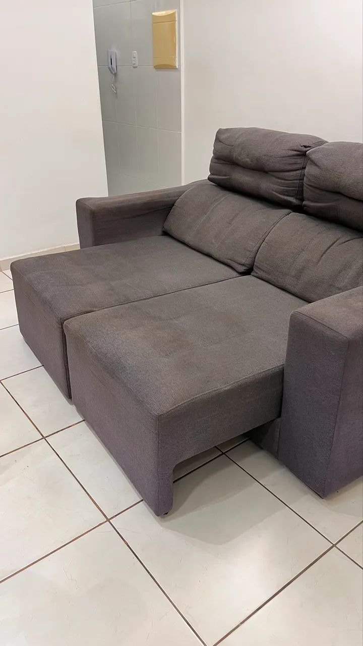 Sofa retratil e reclinavel com 2 lugares - Foto 3