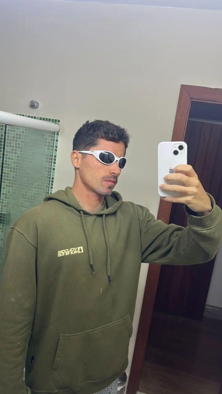 Oakley Eye Jacket Redux Branco Prizm Black - Original c/ Caixa - Foto 4