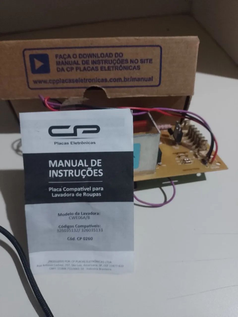 Placa de tanquinho 
