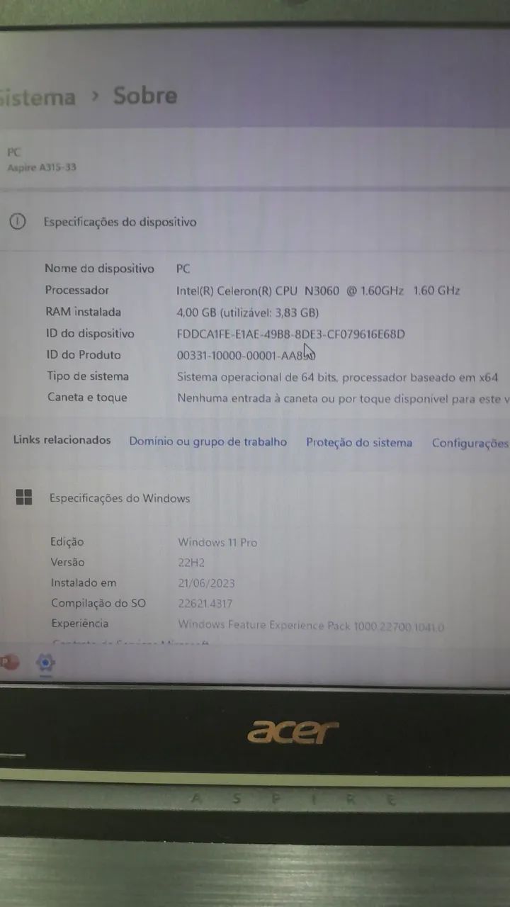 Notebook Acer - Foto 5