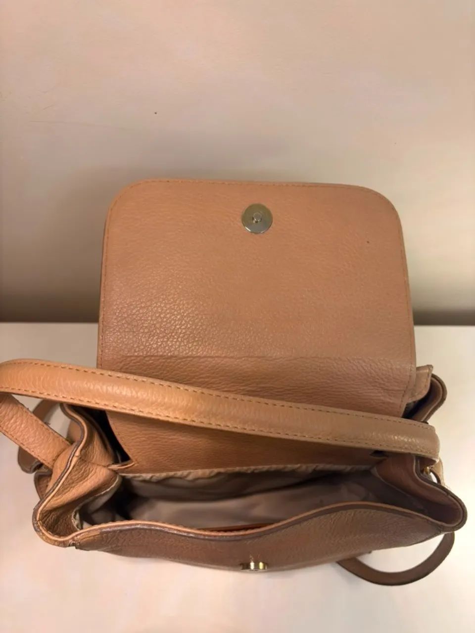Bolsa Arezzo em Couro Nude com Alça Transversal - Foto 3