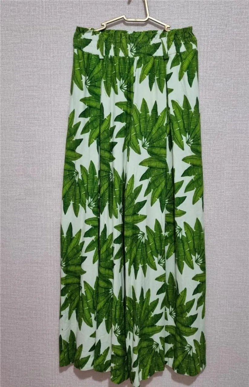 Calça pantalona leque de palmeiras FARM - Foto 3