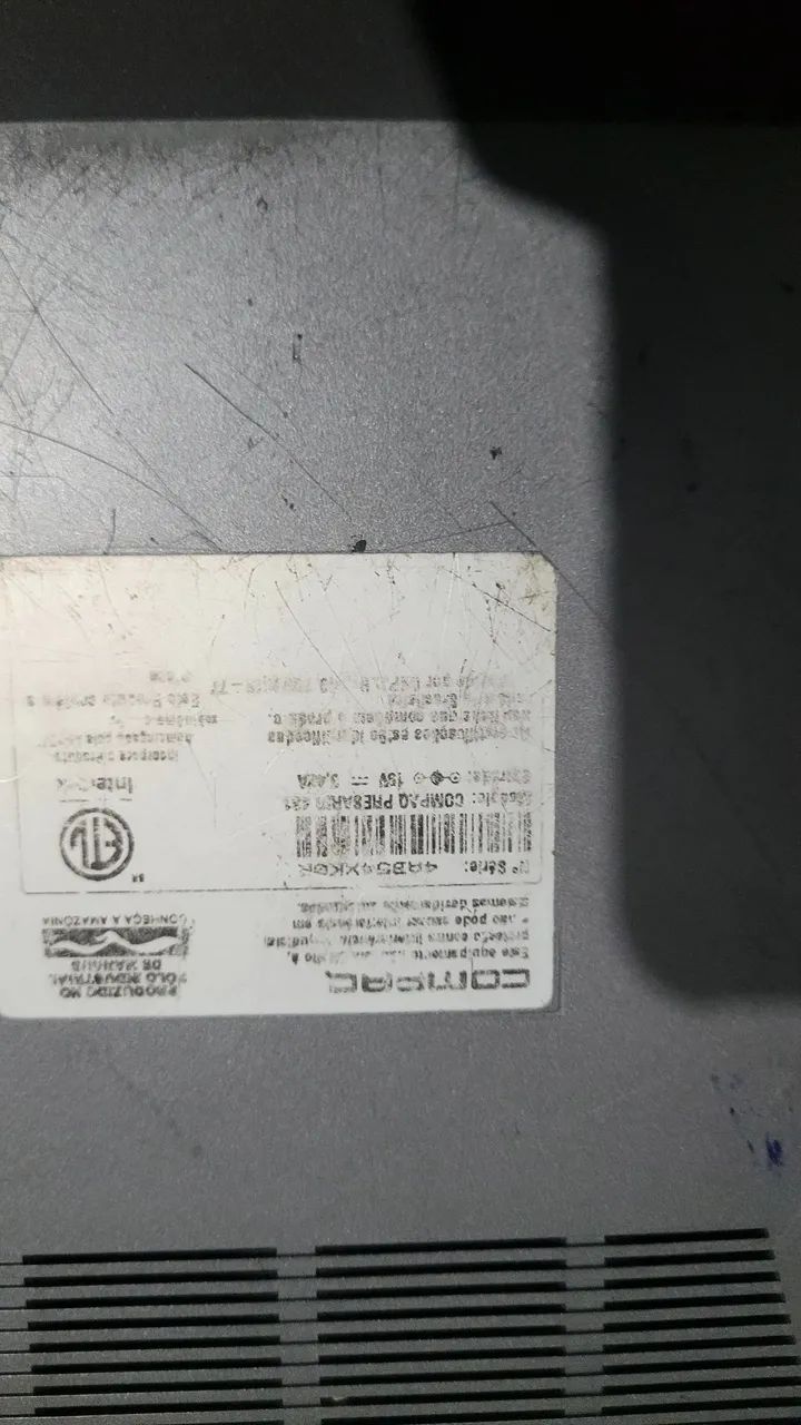 NOTEBOOK COMPAQ PRESARIO 481 LEIA ABAIXO - Foto 4