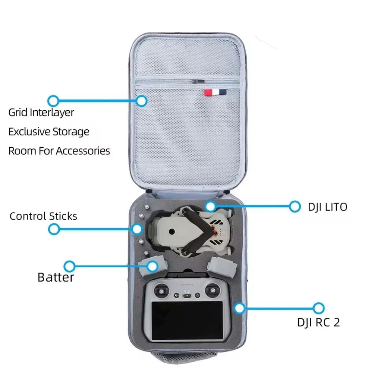 Case bolsa para drone dji lito 1/x1 - Foto 5