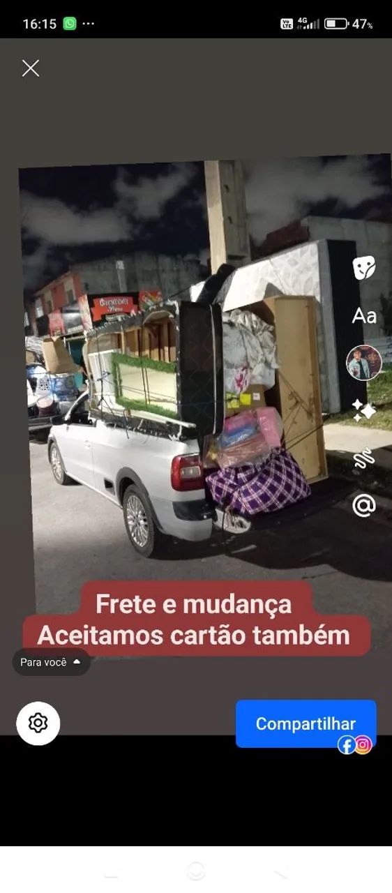 Frete e mudanças 
