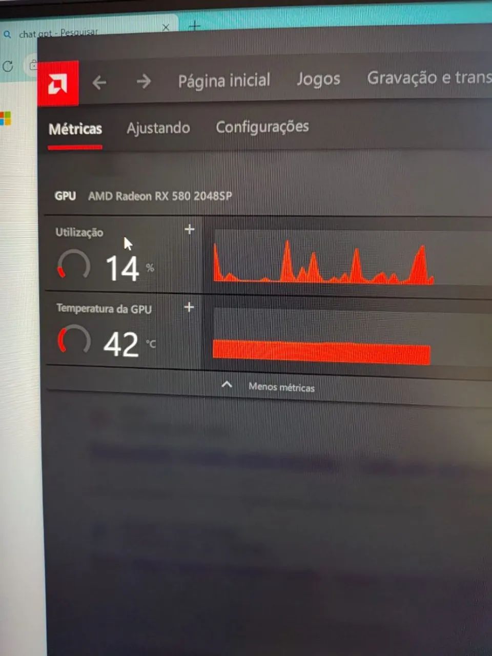 PLACA DE VIDEO - RX 580 SEMI NOVA - Foto 4