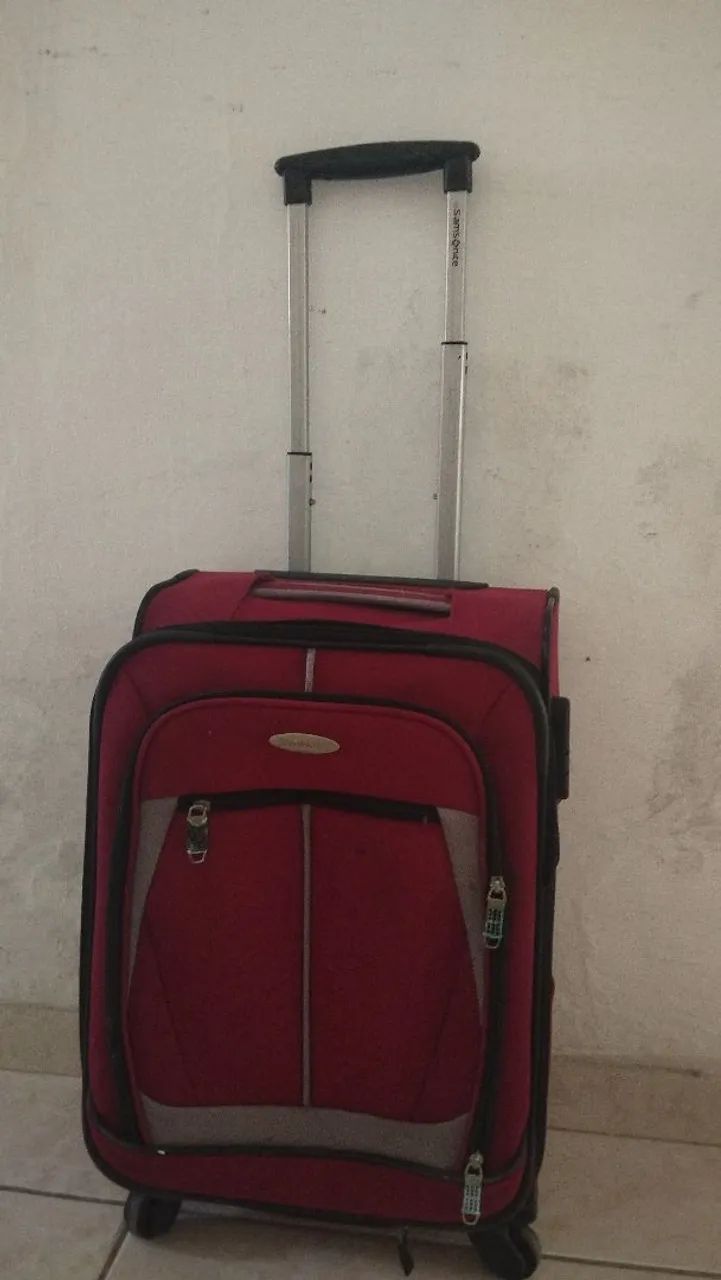 Mala de viagem Samsonite, pequena e reforçada 