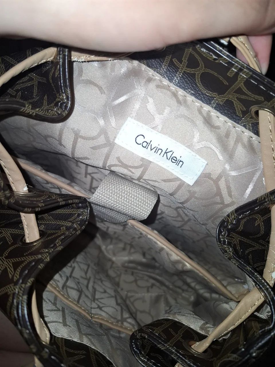 Mochila Calvin Klein Original Couro - Foto 3