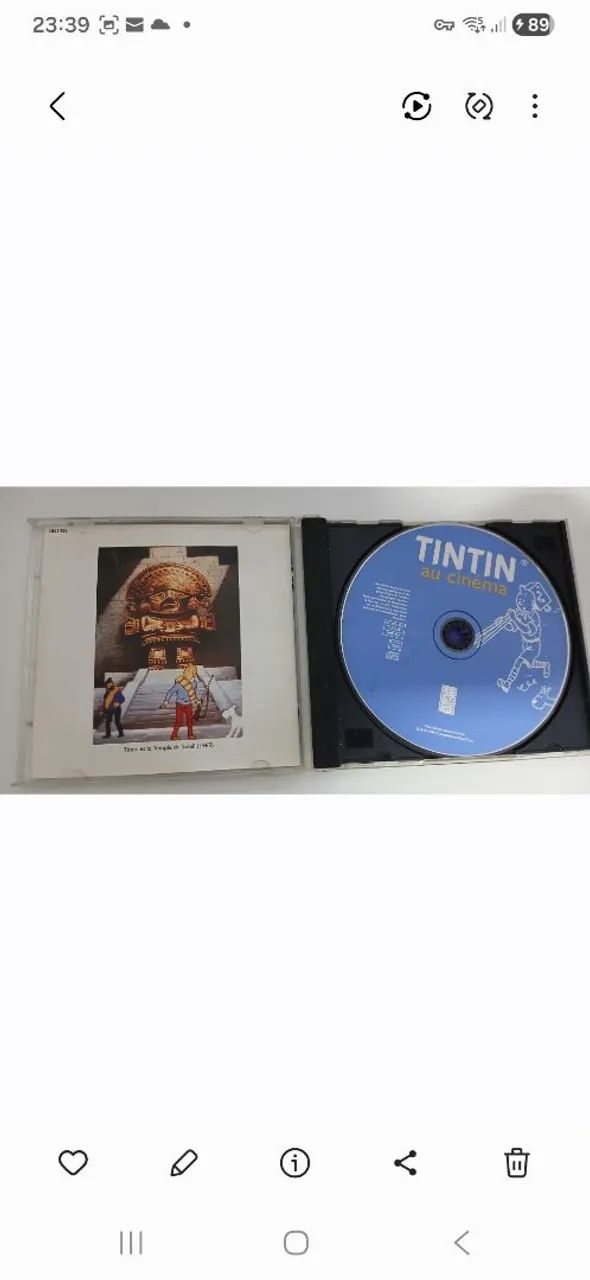Cd trilha sonora importada original Tintin Au Cinema Numerada - Foto 3