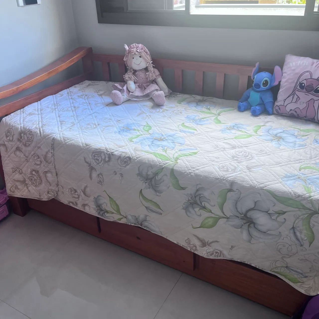 Cama de Solteiro madeira 