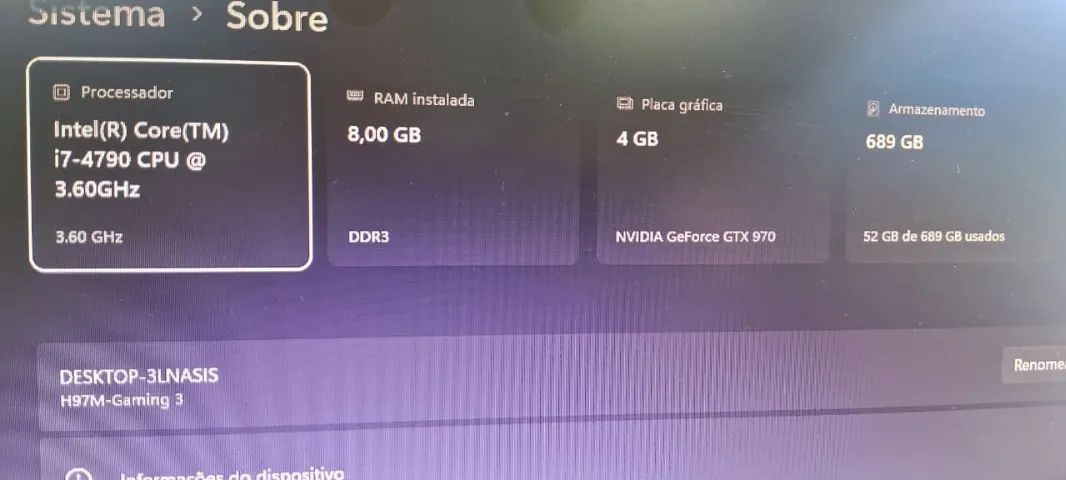 Pc Gamer i7 - 8gb - GTX960 4gb - Ssd - Foto 4