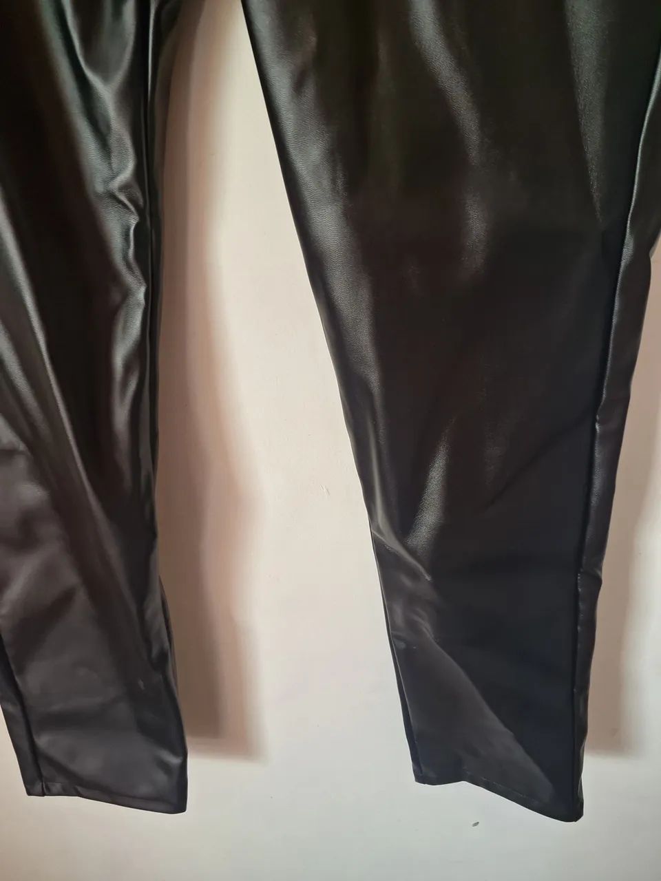 Calça masculina de couro pu - Foto 2