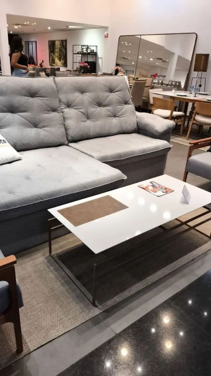 Sofá Istambul Gold - 2,90 Cinza - Foto 2
