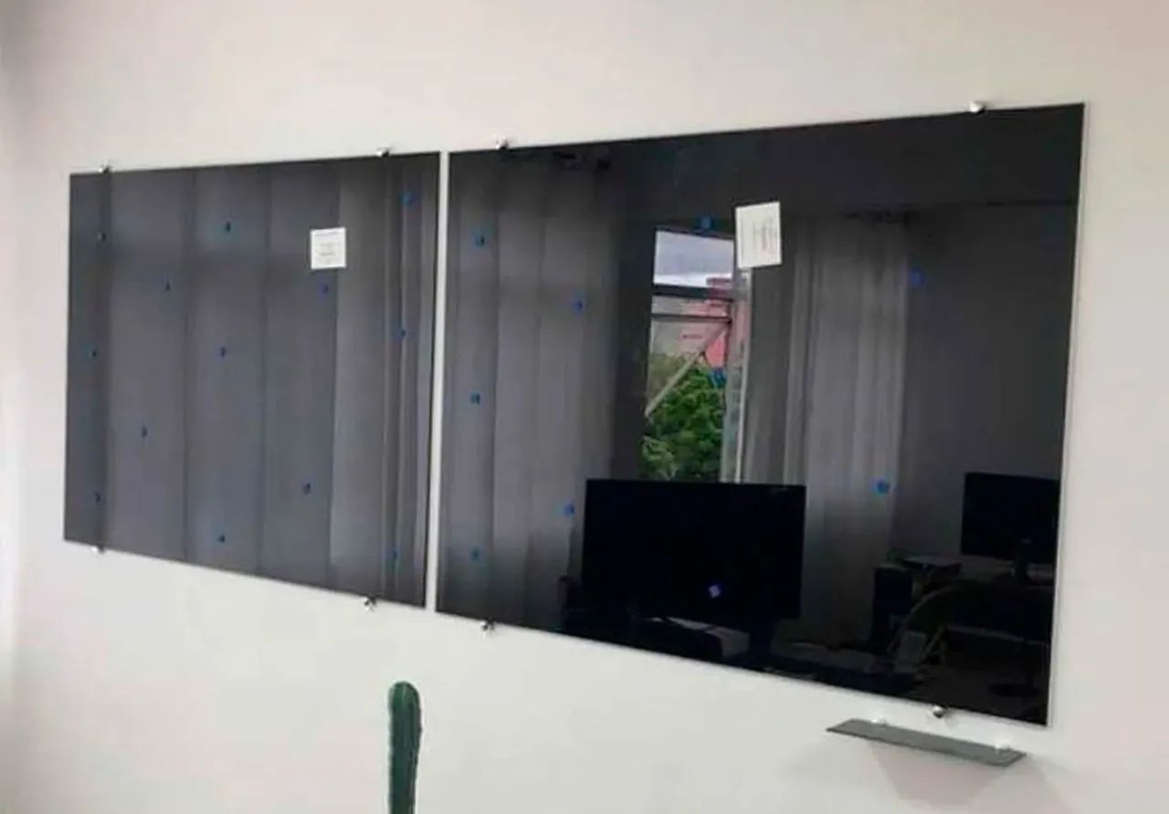  Lousa De Vidro magnética Quadro Preto Grande 120x90 