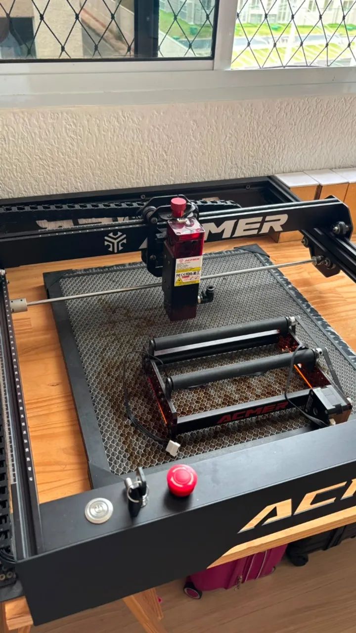 Gravadora Laser Acmer P1 10w 400x410mm - Foto 4