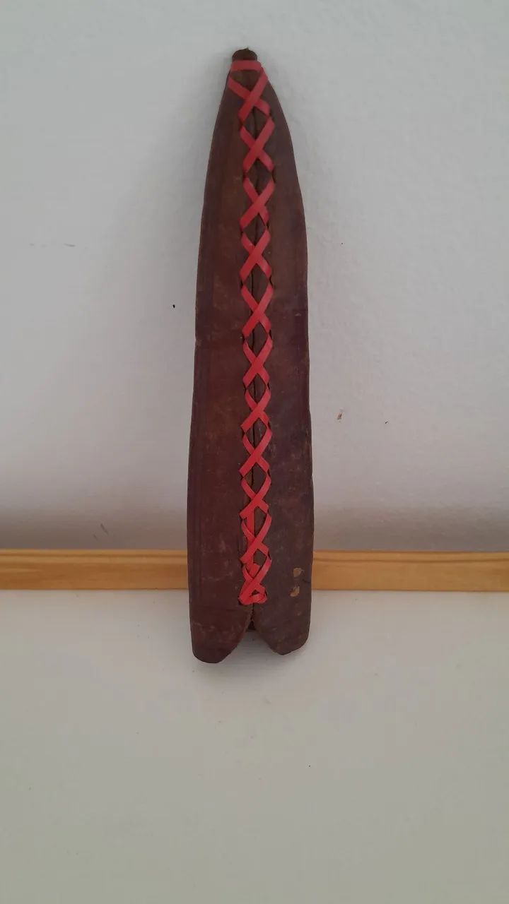 Bainha couro antigo- 20cm. - Foto 4