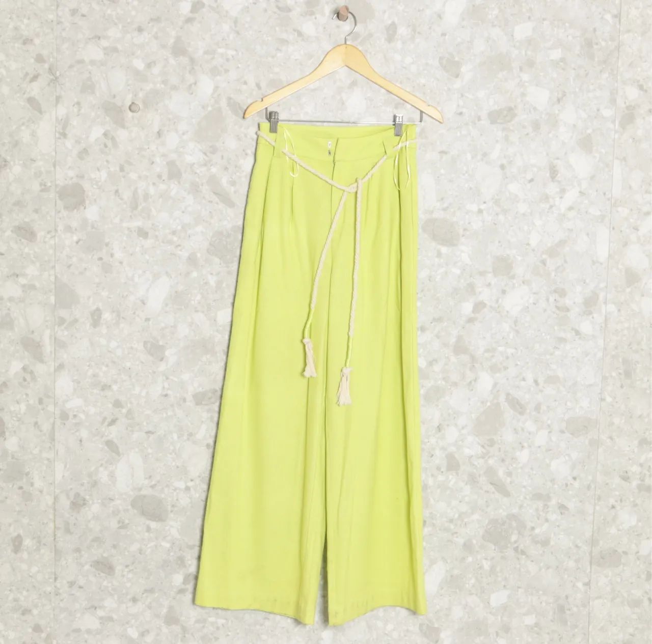 Calça pantalona verde  - Foto 3