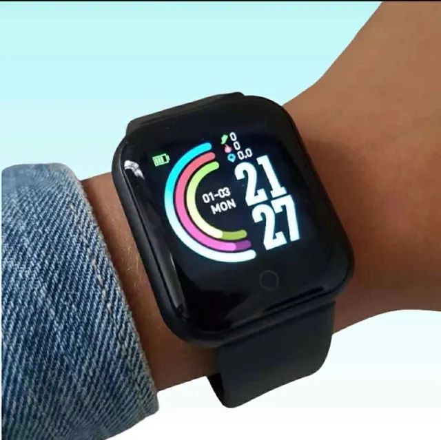 relogio Smart Digital AXEL ECOM Smartwatch inteligente masculino/feminino Cor Preto + Fone - Foto 6