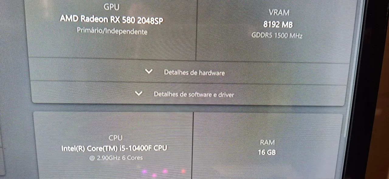 Pc Gamer i5 10400F / Rx 580 / 16GB XPG  - Foto 3