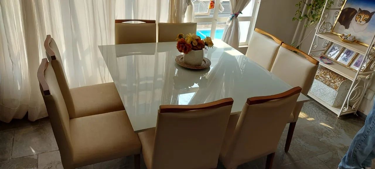 Mesa jantar 8 lugares 