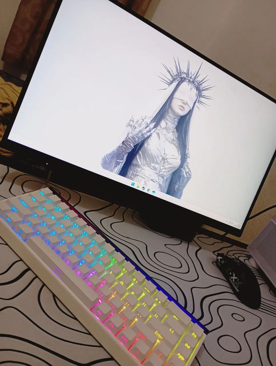 PC GAMER COMPLETO, MONITOR, PERIFERICOS, CADEIRA E MESA! - Foto 3