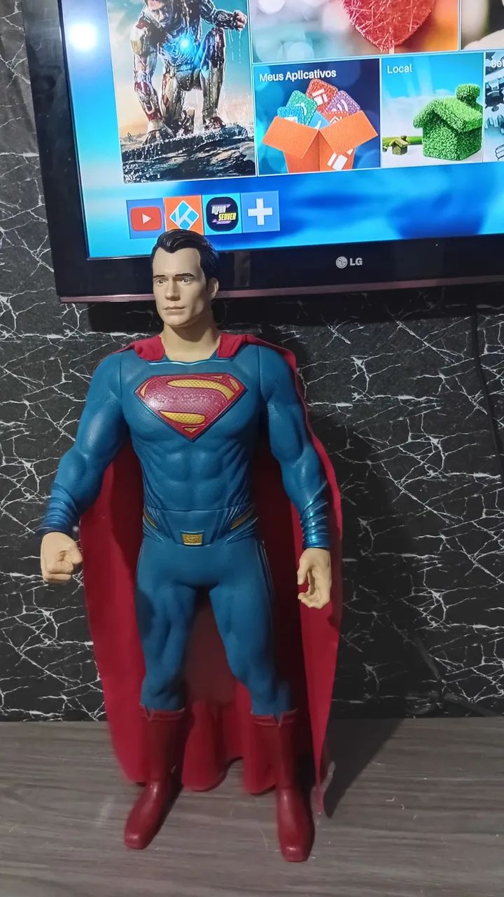 SUPERMAN 80CM BONECO IMPORTADO RARO ATOR HENRY CAVILL 2015 - Foto 3