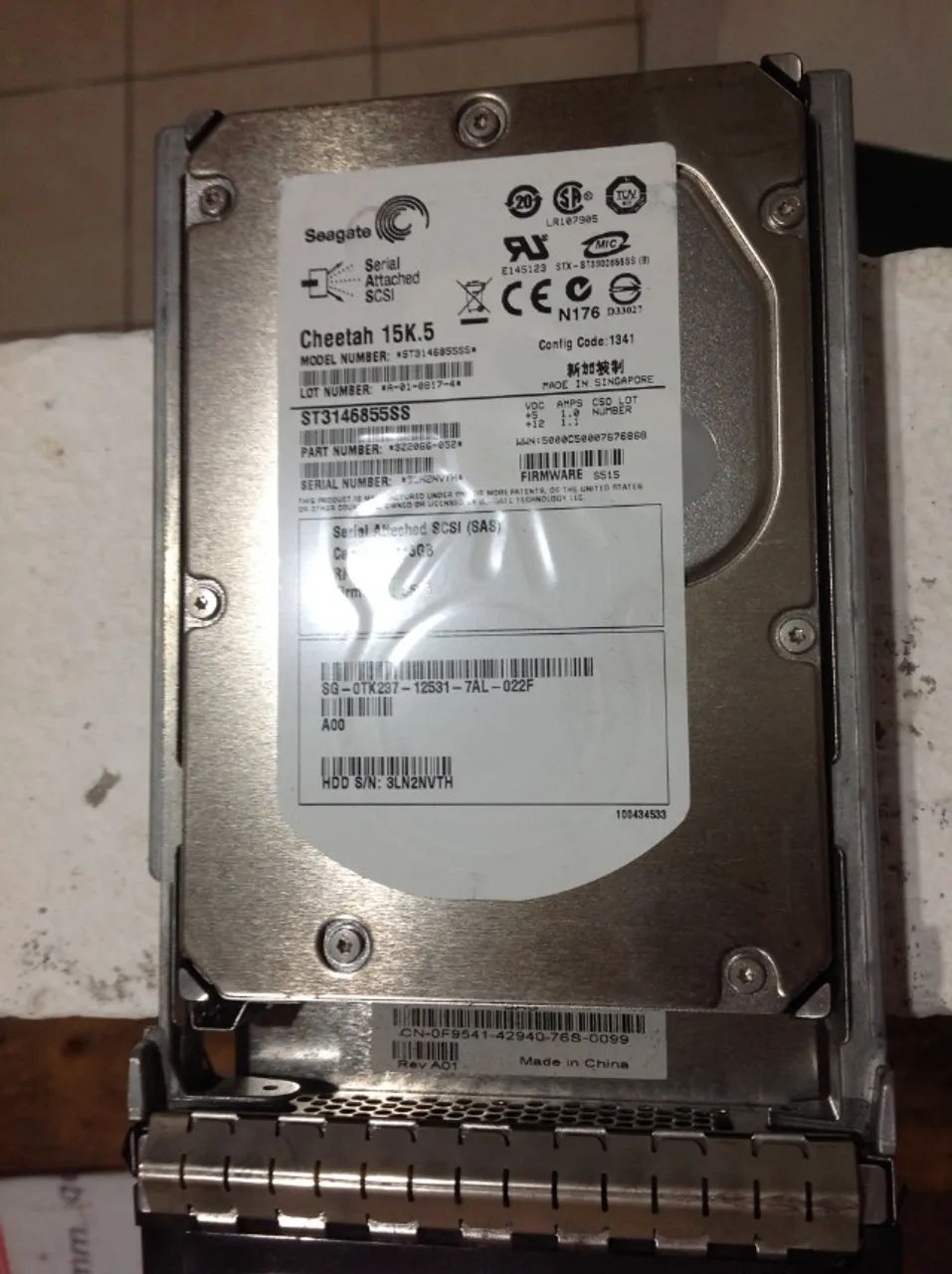 Disco Rígido (HDD) SAS disco rígido (HDD) SAS 15.000 RPM 3,5 polegadas