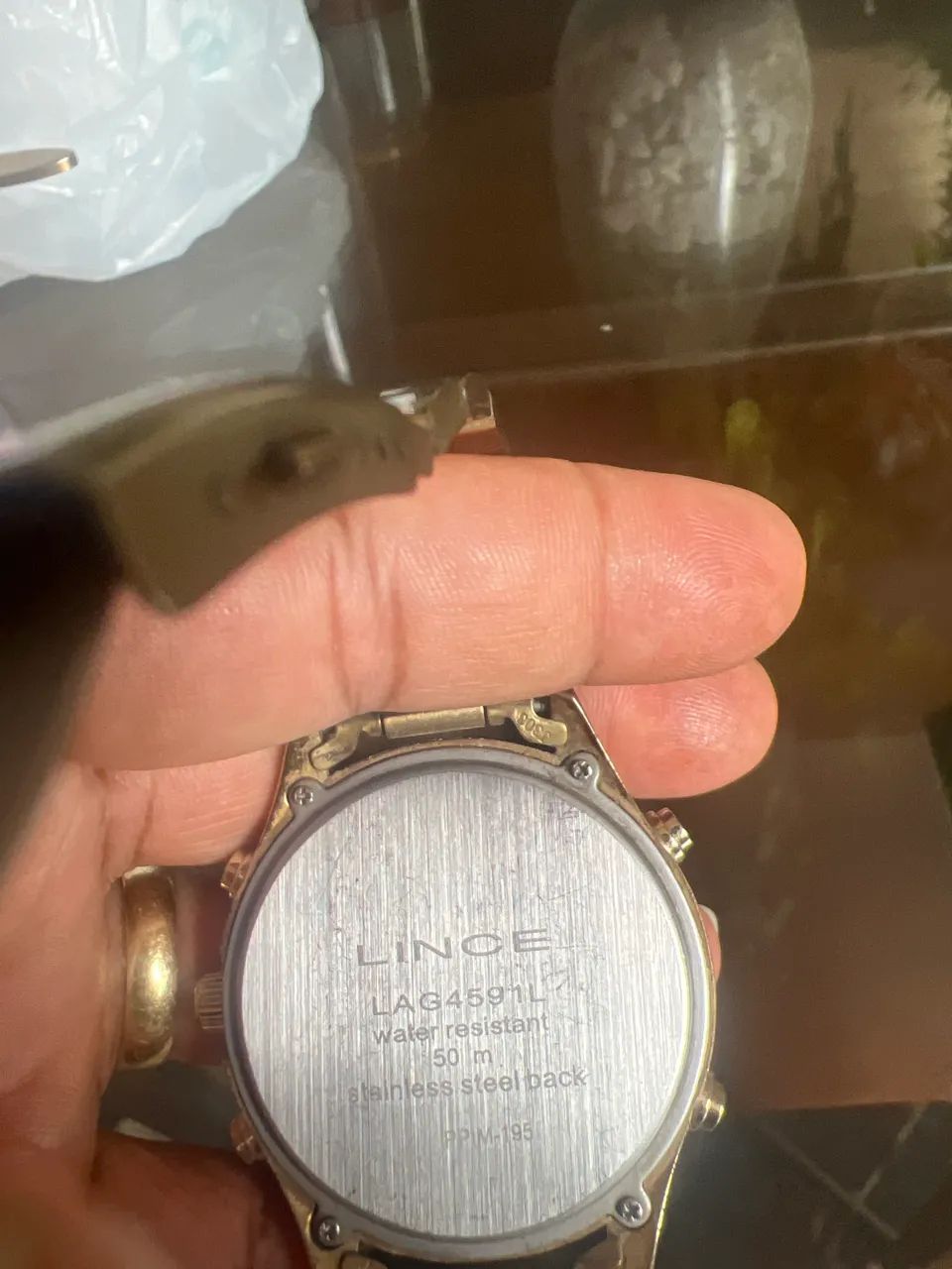 Vendo Relógio Lince dourado usado conservado  - Foto 4