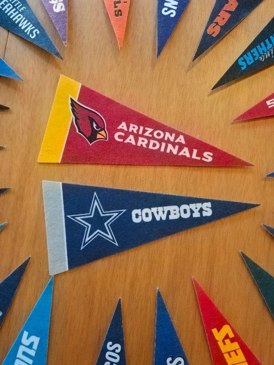Conjunto 23 mini bandeiras NFL - Foto 2