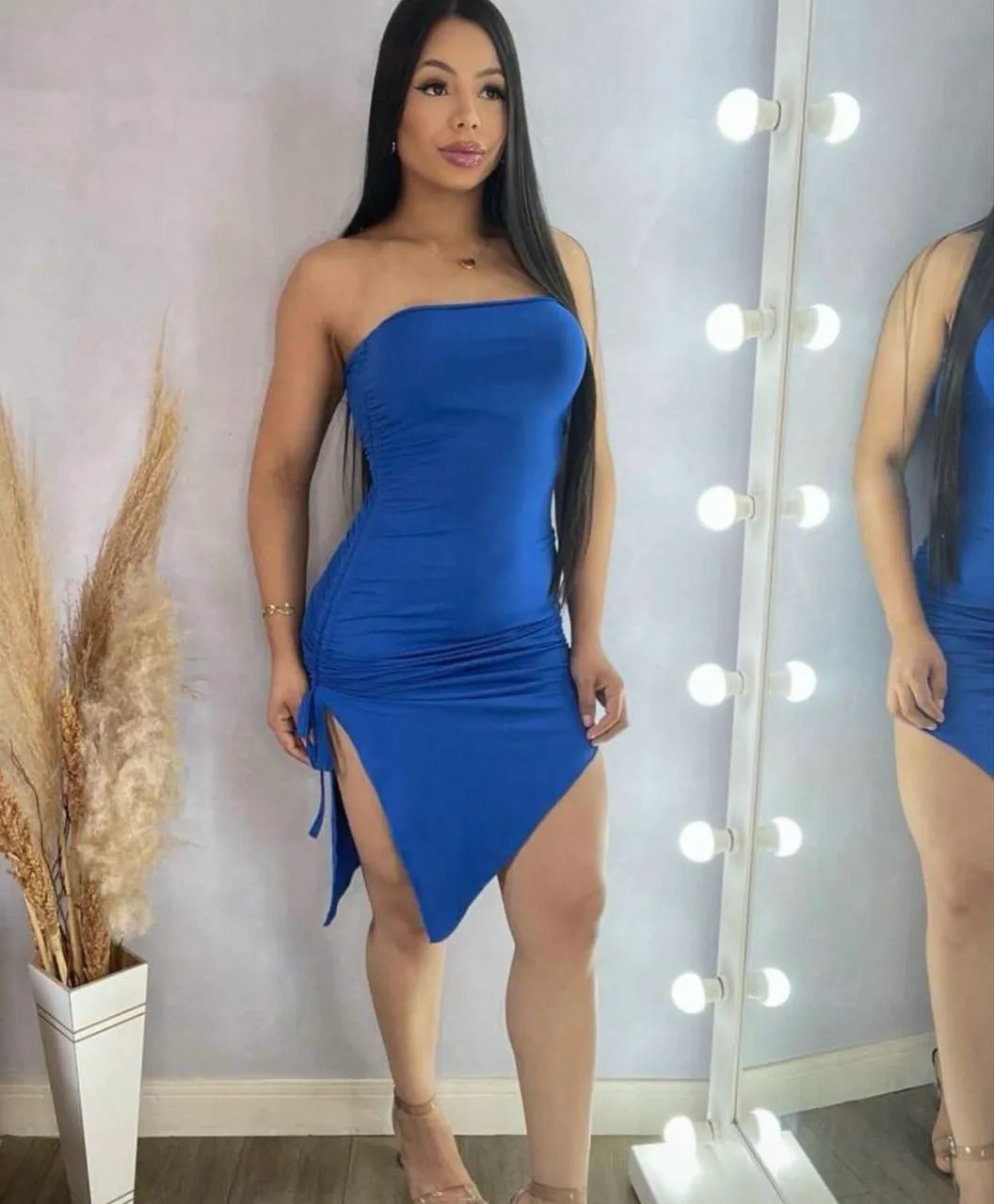 Vestido shein azul  - Foto 2