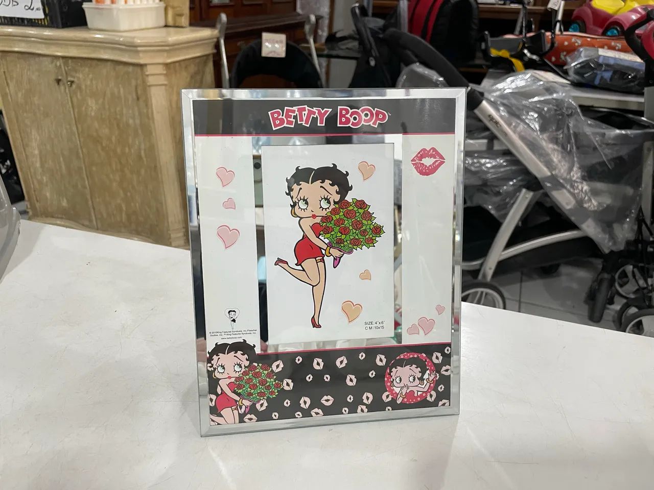 Porta Retrato de Vidro Betty Boop - Decorações Para Casa - Tatuapé