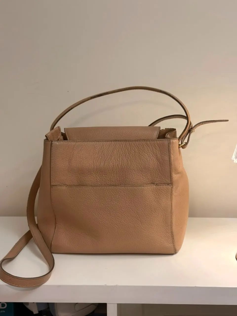Bolsa Arezzo em Couro Nude com Alça Transversal - Foto 2