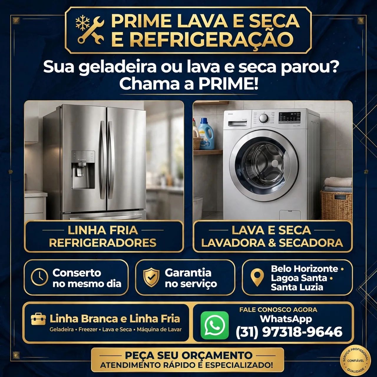 Garantia de 6 meses peças e mão de obra 