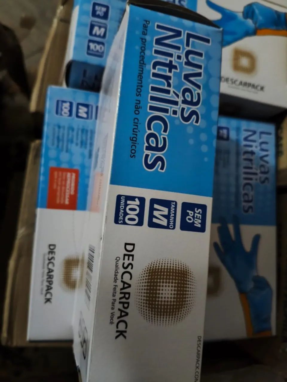131 Caixas de Luvas Nitrílicas Azul GG e M (Descrição Abaixo) - Foto 4