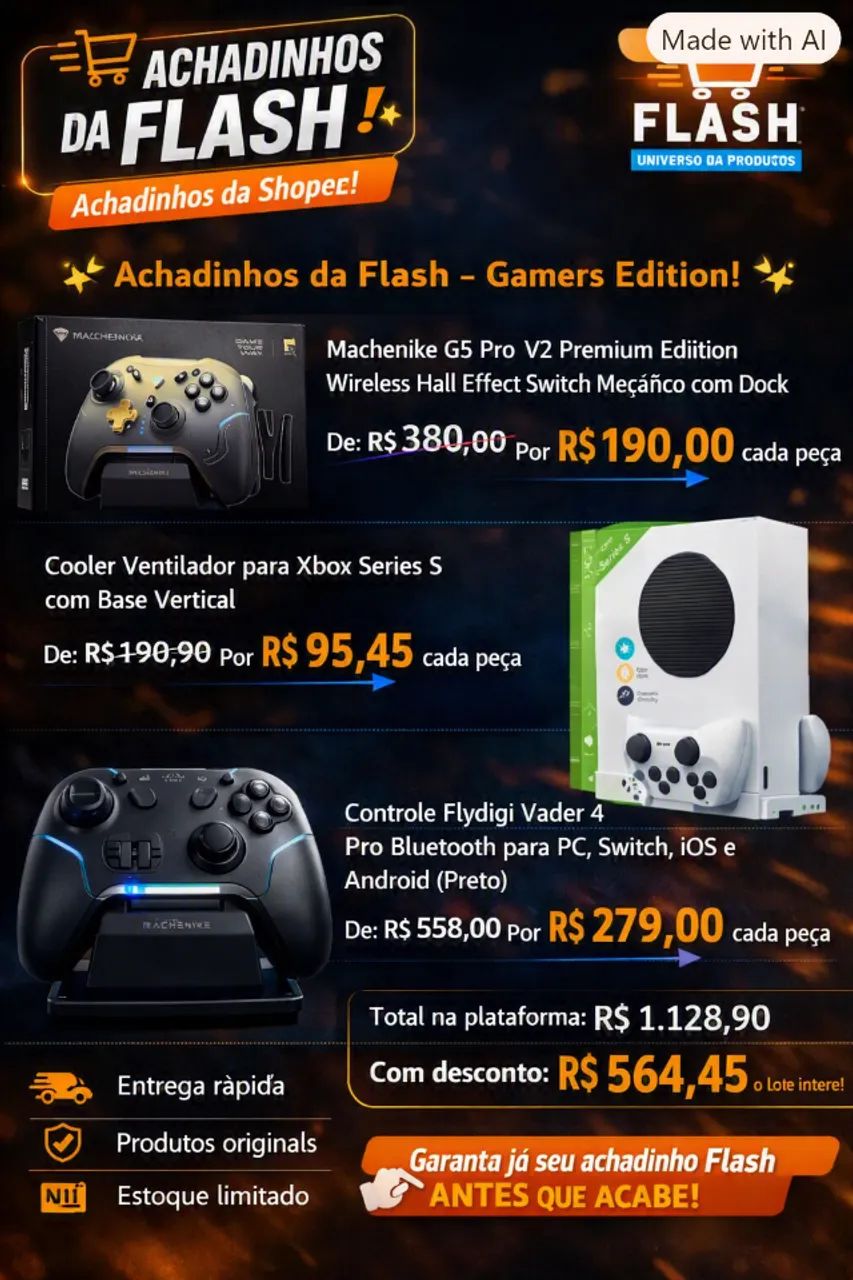 Achadinhos da Flash - Gamers Edition