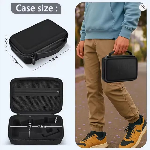 1 Bolsa Case pro Estabilizador de Imagens & Video Dji Osmo Mobile 7&8 (7,7p,8p) Bag Estojo - Foto 5