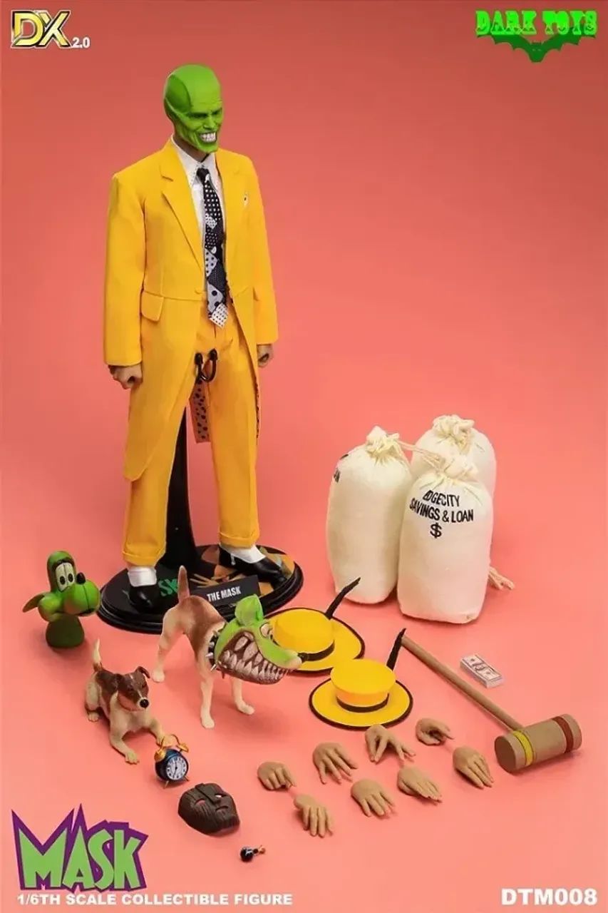 MASK 1/6スケールフィギュア Boneco O Mascara 1/6 The Mask Dark Toys - Brinquedos e Jogos