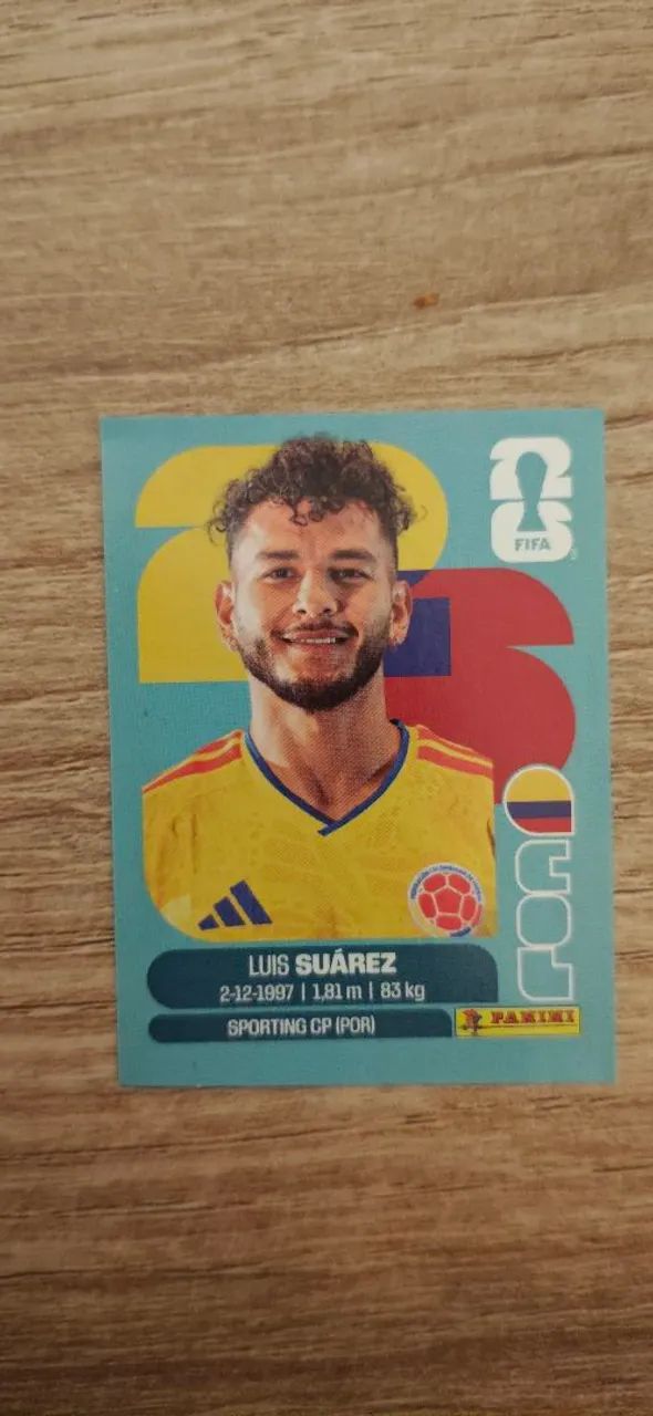 Figurinha Panini Copa do Mundo 2026 Luis Suárez