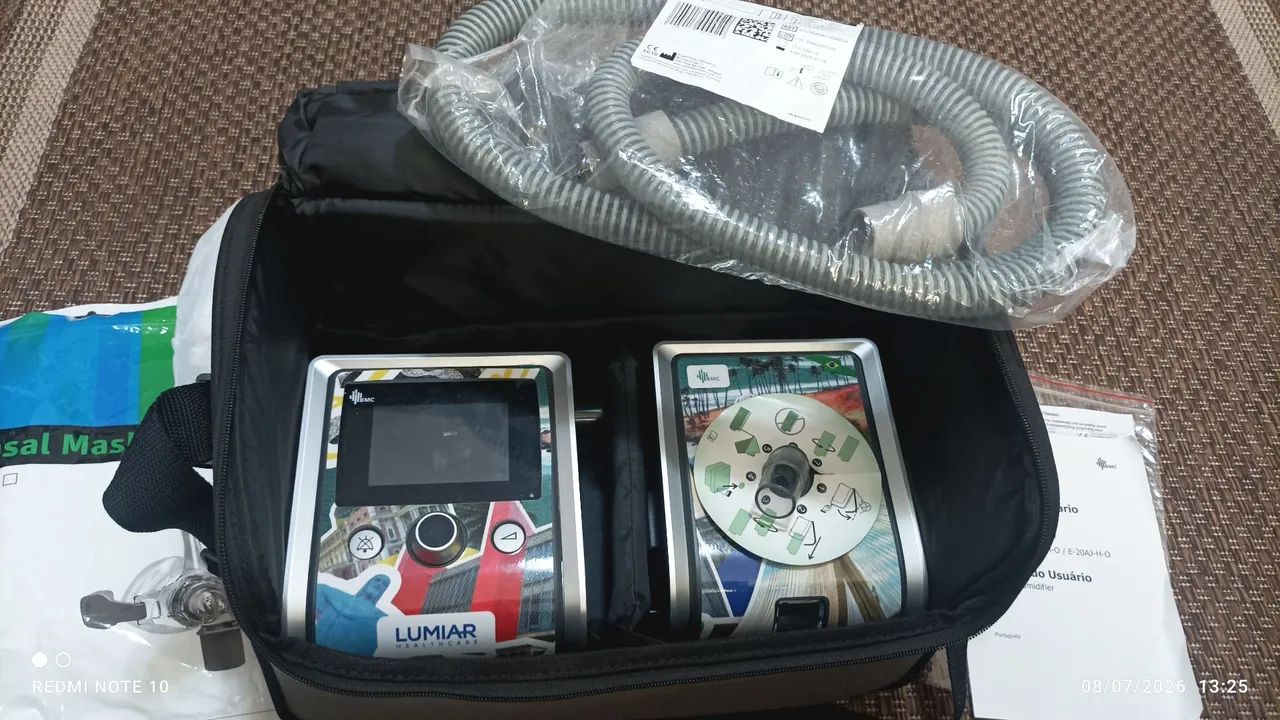 CPAP automático BMC com máscara nasal, filtro e bolsa - Foto 4