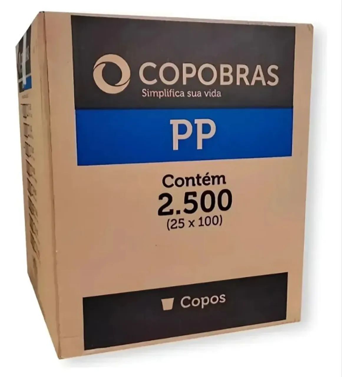Caixa 2500 copo descartável copobras 180ml transparente - Foto 2
