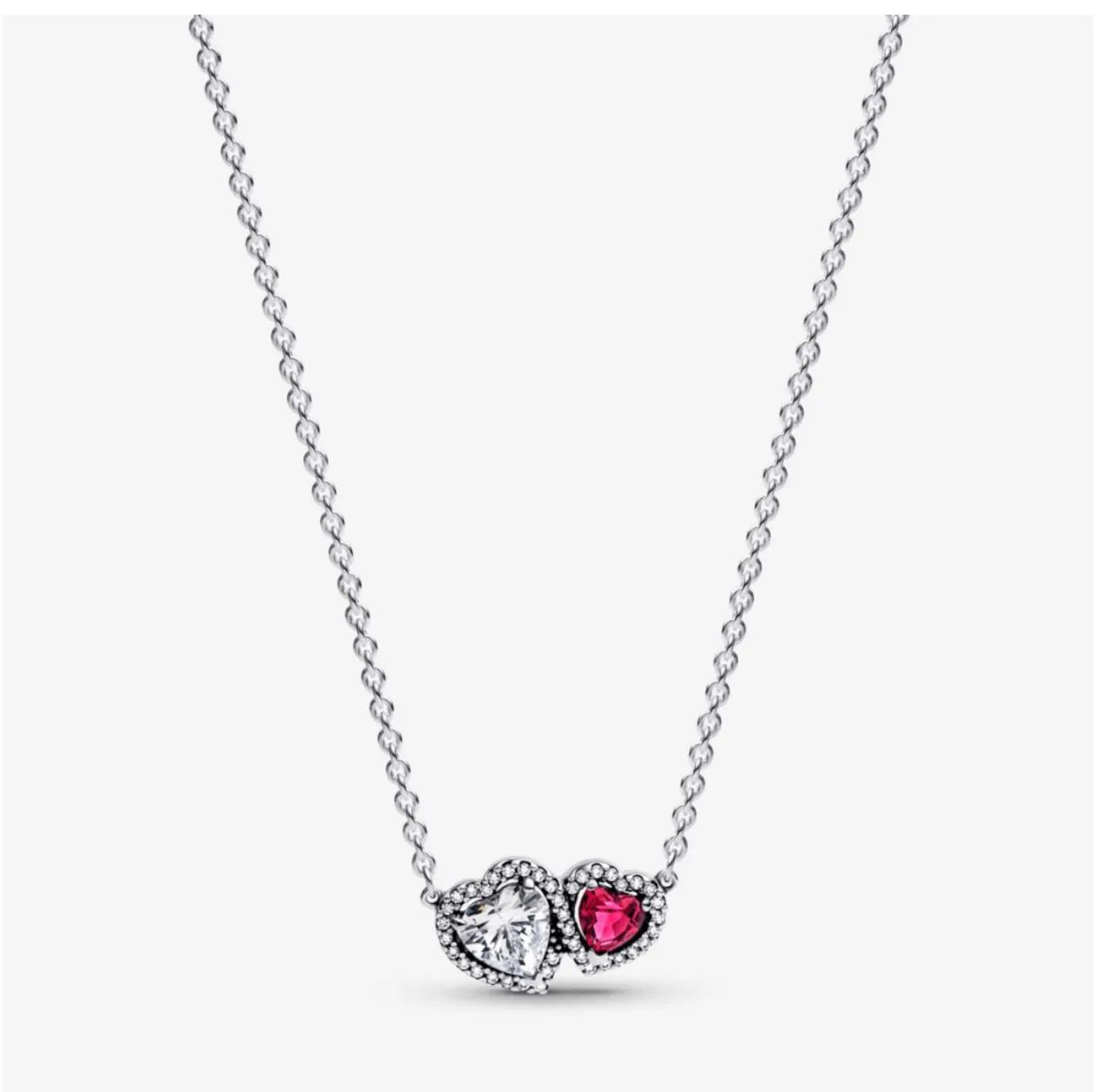 Conjunto Pandora dois corações brilhante  - Foto 4
