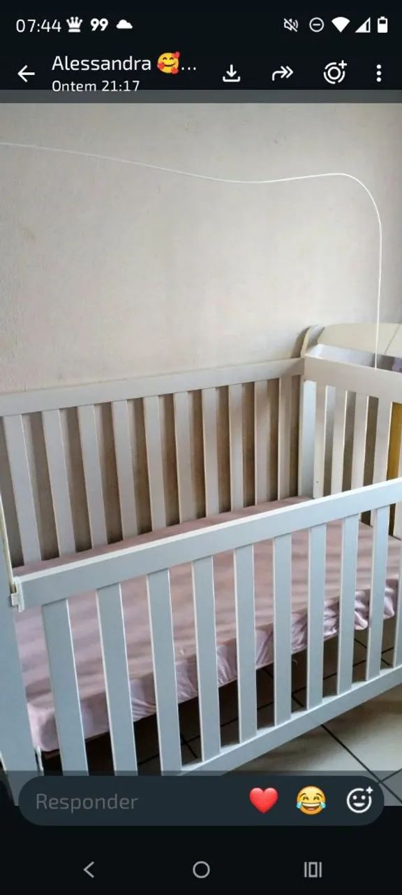 Berço branco Canaã