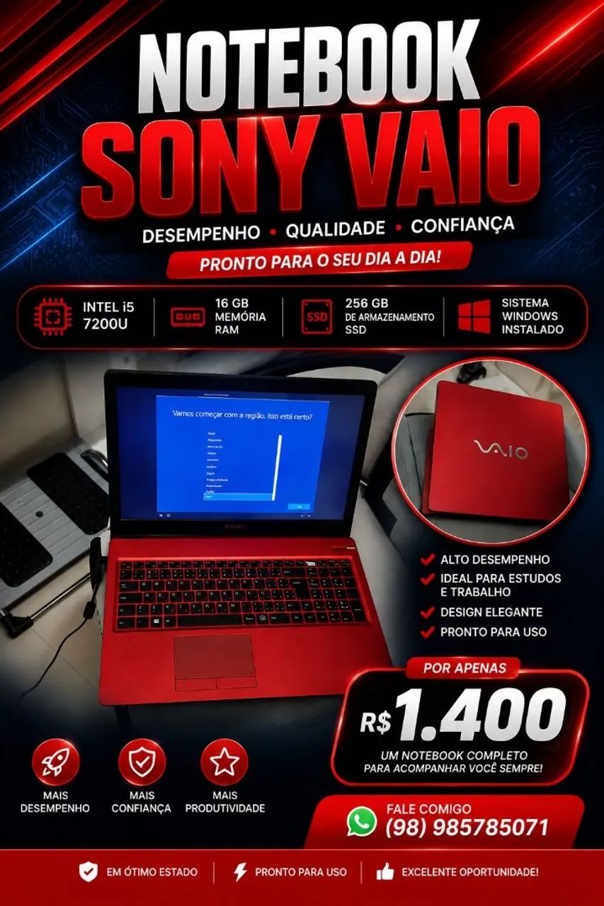 Notebook Sony Vaio