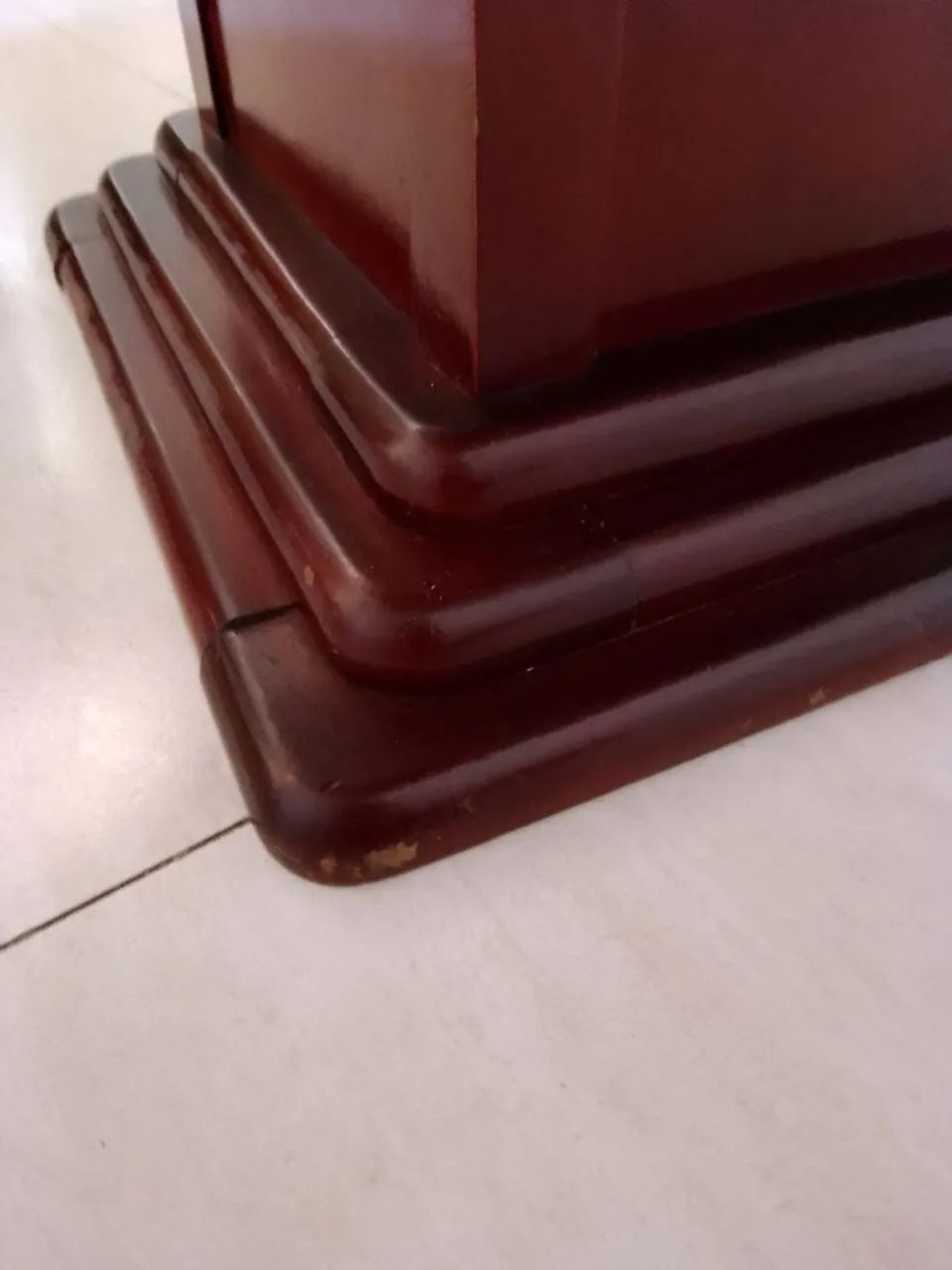Mesa de madeira maciça mogno peça rara  - Foto 4